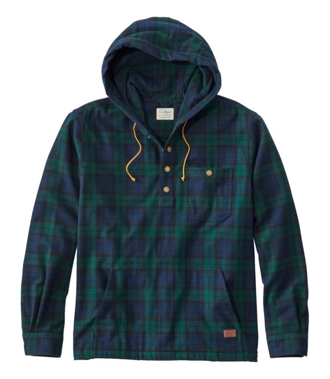 Men's Scotch Plaid Flannel Shirt, Anorak, Traditional Fit