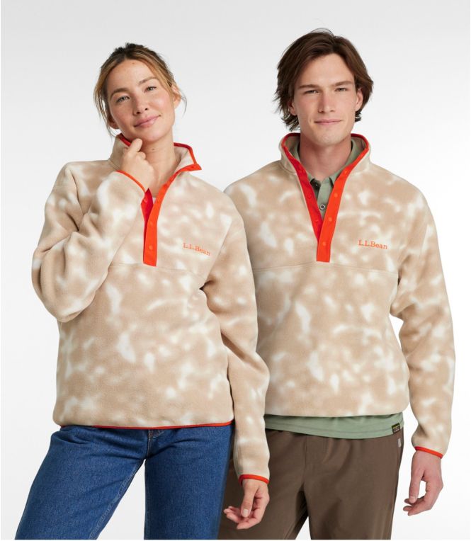 Adults' Bean's Classic Fleece Pullover, Print