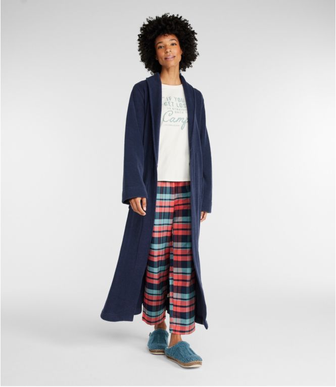 Women's Winter Fleece Robe, Wrap-Front