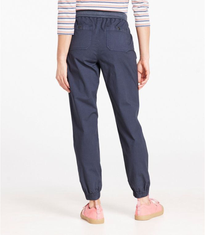 Women's Stretch Ripstop Pull-On Pants, Mid-Rise Slim-Leg Jogger