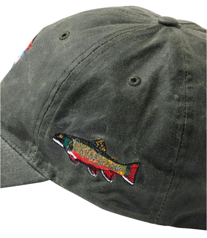 Adults' MIF&W Waxcloth Hat, Brook Trout