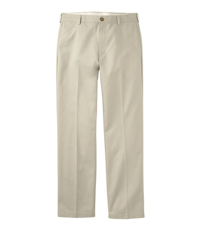Men's Wrinkle-Free Double L? Chinos, Natural Fit, Hidden Comfort, Plain Front