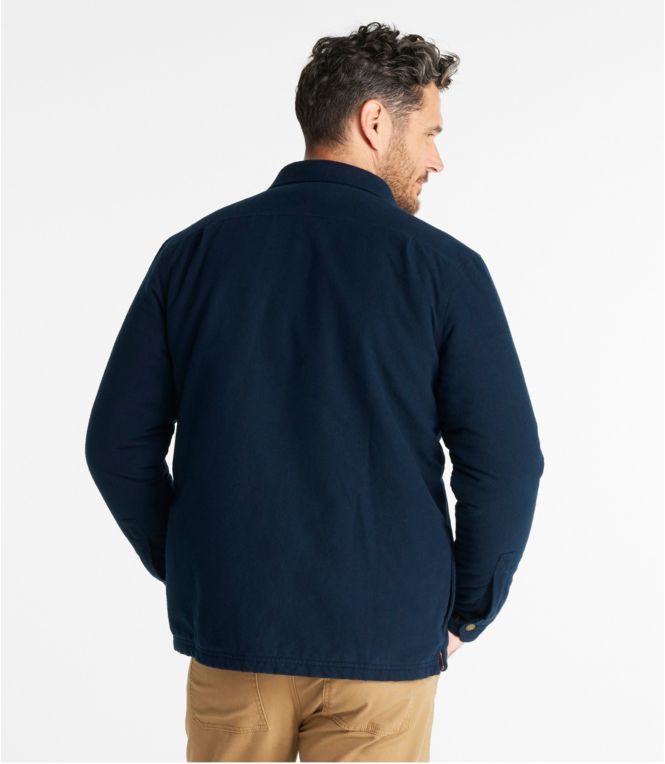 Men's PrimaLoft Lined Chamois Shirt Jac, Traditional Untucked Fit