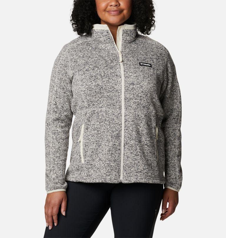 Columbia Women' Sweate Weather Fleec Ful Zi Jacke  Plu Size