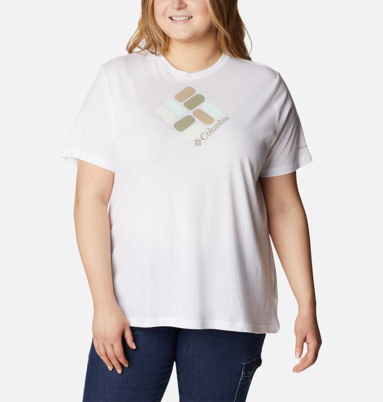 Columbia Women' Bluebir Day Relaxe Cre Nec To Shir  Plu Size