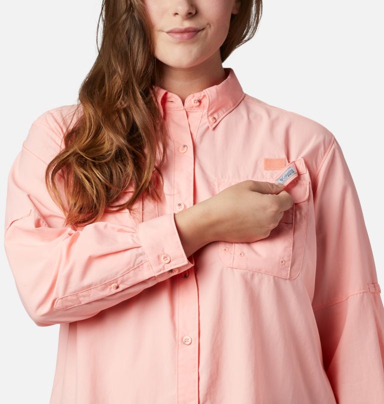 Columbia Women' PF Bahama Lon Sleev  Plu Size