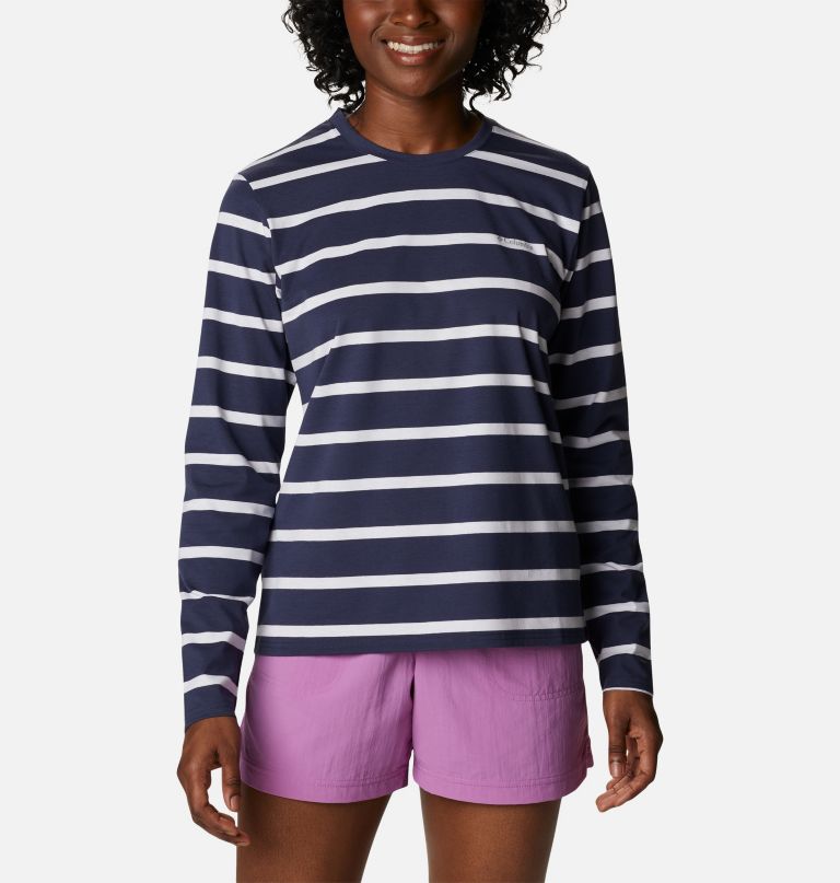 Columbia Women' Su Trek Patter Lon Sleev T-Shirt