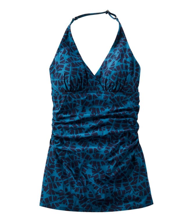 Women's Shaping Swimwear, Clasp Halter Dress Print